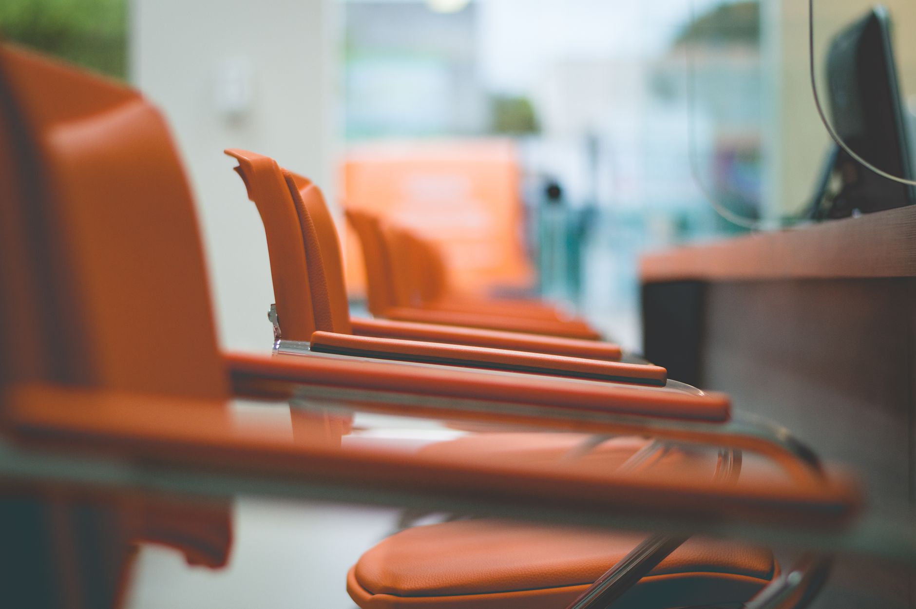 A row of chairs